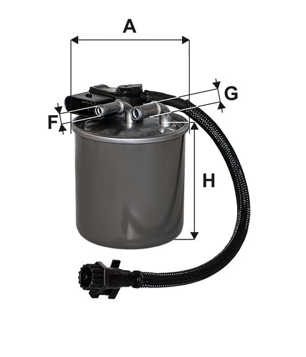 Фильтр топливный MB Sprinter/Vito/Viano 06> F026402840 H413WK WK 820/18 651 090 29 52 WIX