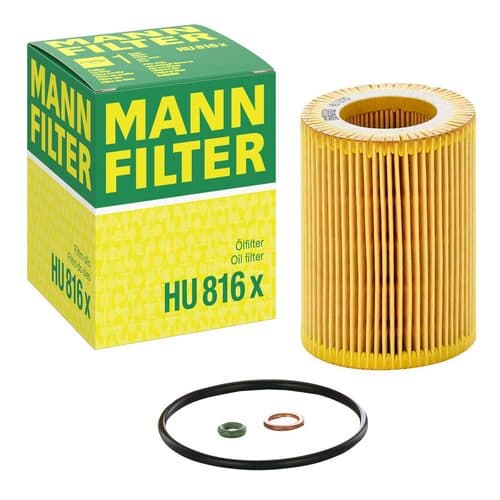 Фильтр масляный BMW E60/E61/E90/E91/X3/X5/Z4 2.0-3.0 05> 11 42 7 640 862 MANN-FILTER
